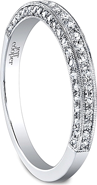 Jeff Cooper Milgrain Pave Diamond Wedding Band