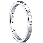 Jeff Cooper Round Diamond Eternal Collection Wedding Band