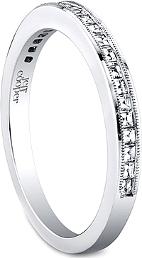 Jeff Cooper Square Baguette Diamond Wedding Band