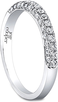 Jeff Cooper Triple Row Diamond Wedding Band