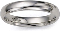 Ladies Platinum Comfort-Fit Wedding Band - 4mm