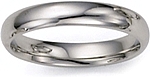 Ladies Platinum Comfort-Fit Wedding Band - 4mm