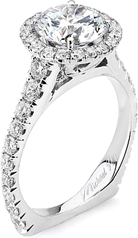 Michael M. Euro Shank Diamond Engagement Ring