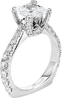 Michael M. Euro Shank Diamond Engagement Ring