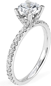 Michael M. Pave Diamond Engagement Ring