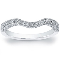 Pave Diamond Fitted Vintage Band