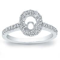 Pave Diamond Setting w/ Halo