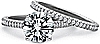 DescriptionThis image shows the setting with a round .75ct center diamond. The setting can be ordered to accommodate any shape/size diamond listed in the setting details section below. The matching wedding band is sold separately. 
