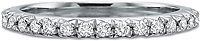 Precision Set French Pave Diamond Wedding Band