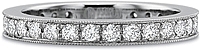 Precision Set Pave Diamond Wedding Band