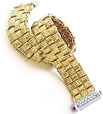 Roberto Coin Appassionata Collection Three Row Woven Bracelet