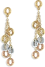 Roberto Coin Tri-Color Dangle Earrings