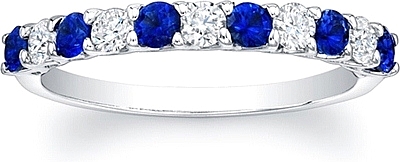 sapphire and diamond wedding band sapphire and diamond wedding band