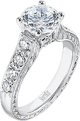 Scott Kay .40ct Vintage Pave Engagement Ring
