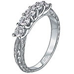Scott Kay 5 Stone Diamond Vintage Wedding Band