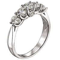 Scott Kay 5 Stone Diamond Wedding Band