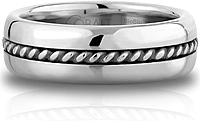 Scott Kay Cobalt Gents Wedding Band -7MM 
Note: This ring is also available in 9MM width