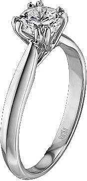Scott Kay Contemporary Collection Solitaire Engagement Ring
