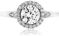 Scott Kay Halo Diamond Engagement Ring