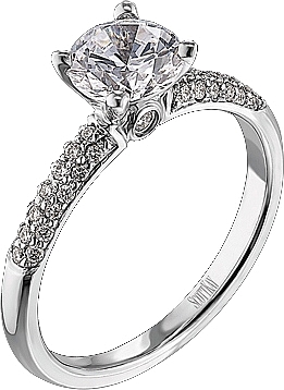 Scott Kay Pave Diamond Engagement Ring .22ct tw