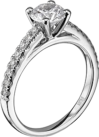 Scott Kay Prong Set Diamond Engagement Ring