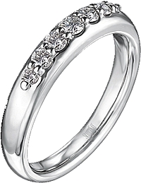 Scott Kay 3 Stone Diamond Wedding Band