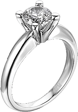 This sample image shows the setting with a 1.00ct round brilliant ... This sample image shows the setting with a 1.00ct round brilliant ...