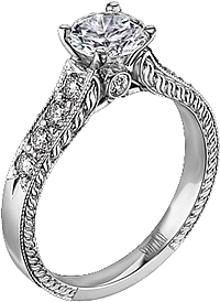 Scott Kay Vintage Collection Diamond Engagement Ring