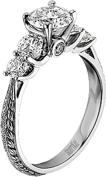 ... Kay Vintage Collection Diamond Engagement Ring with Caesar Engraving ... Kay Vintage Collection Diamond Engagement Ring with Caesar Engraving
