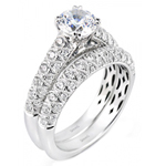 Simon G Pave Diamond Engagement Ring
