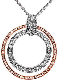 Simon G White and Rose Gold Pendant
