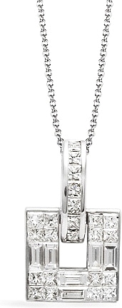 Simon G White Gold Pendant with Diamonds