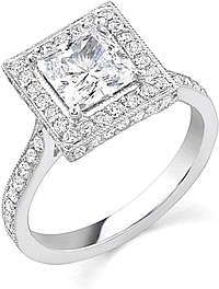 Stardust .80ct Micro Pave Engagement Ring