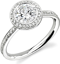 Stardust wedding rings