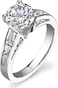 Stardust Channel Set Diamond Engagement Ring 1.35cttw