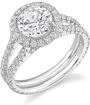 Stardust wedding rings