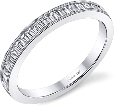 Sylvie Baguette Diamond Wedding Band Sylvie Baguette Diamond Wedding Band