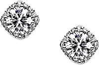 Tacori 1.00ct tw GIA G/SI1 Diamond Blooming Stud Earrings