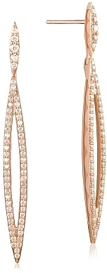 Tacori 18k Rose Gold Marquise Drop Earrings