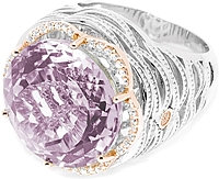 Tacori 18k925 Purple Amethyst Diamond Ring