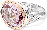 Tacori 18k925 Rose Amethyst Ring