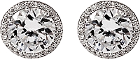 Tacori 2.00ct tw GIA H/SI2 Diamond Halo Stud Earrings