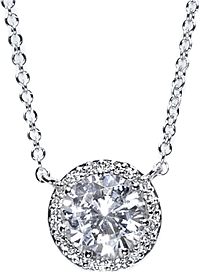 Tacori .60ct tw GIA H/SI2 Diamond Halo Pendant
