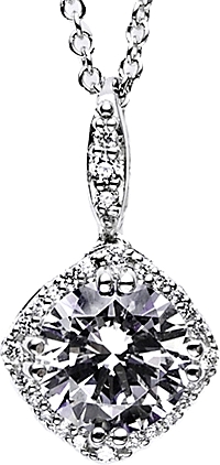 Tacori .90ct tw GIA G/SI1 Diamond Blooming Pendant