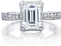 Emerald cut engagement rings tacori