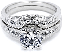 Tacori Contoured Pave Diamond Band