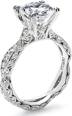 Tacori round diamond engagement rings