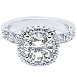 Tacori Cushion Halo Diamond Engagement Ring