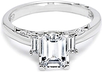 Tacori Diamond Baguette Engagement Ring