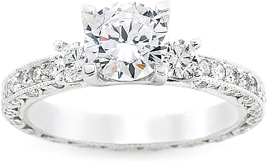 Tacori round diamond engagement rings